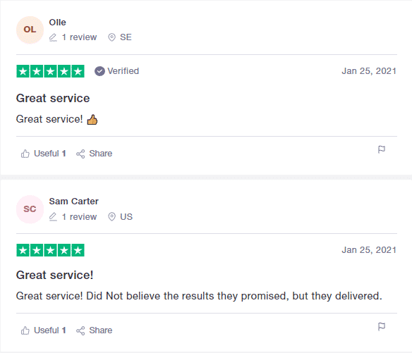 Ohlsen Trading customer reviews