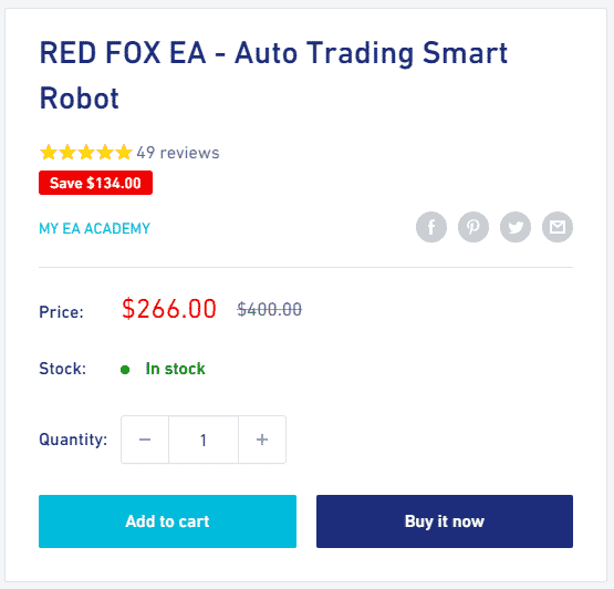 Price of the robot