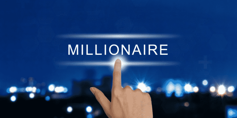 lettering "Millionaire"