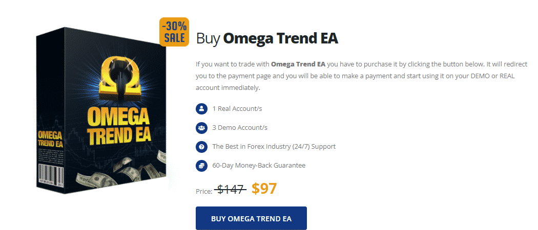 Pricing of Omega Trend EA