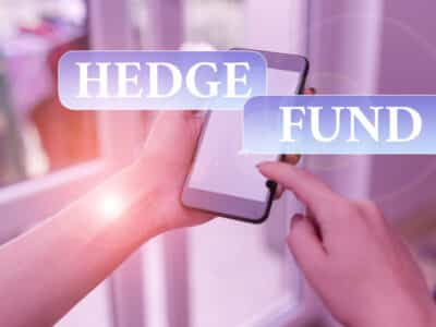 Text sign showing Hedge Fund.