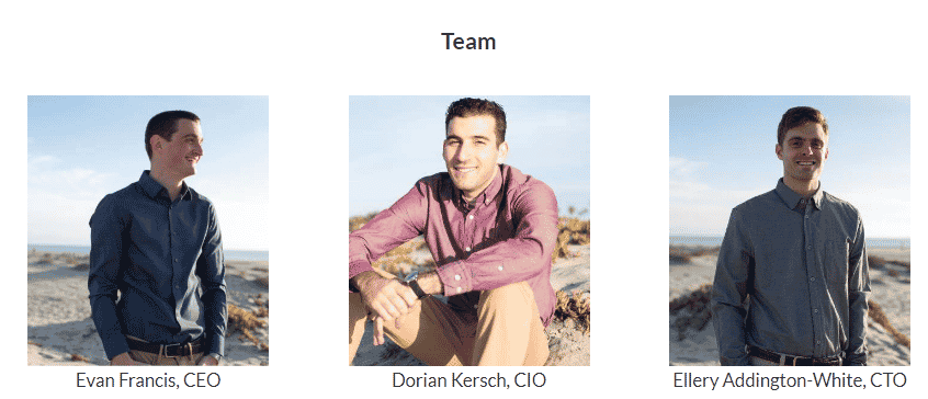 The team members at Coygo